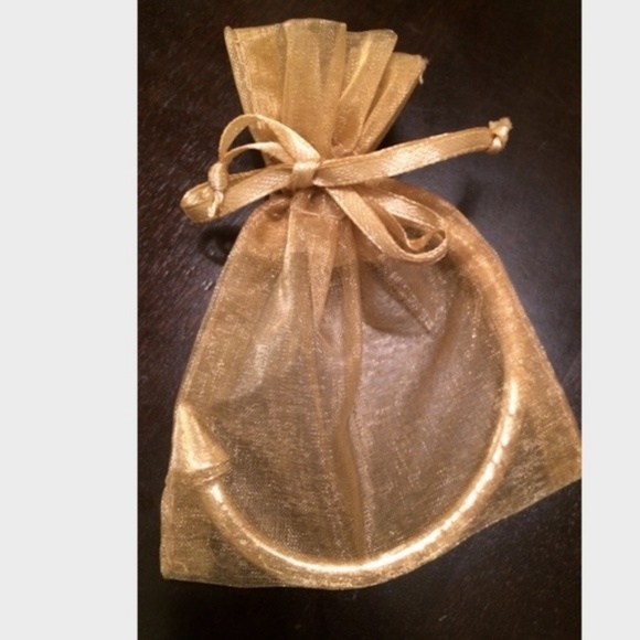 Anthropologie Gold Bangle Arrow Cabochon Bracelet - Picture 4 of 4